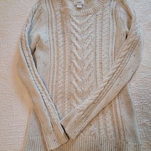 Old Navy knit sweater, XS, cream/off white
